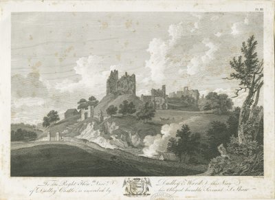 Dudley Castle: gravering, nd [1762-1802] (trykk) av Stebbing Shaw
