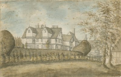 Eccleshall - Biana Hall: vannfargemaleri, nd [1795] av Stebbing Shaw