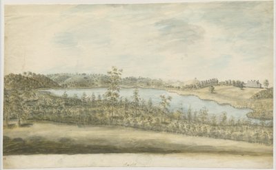 Forton - Aqualate Hall: vannfargemaleri, nd [1762-1802] av Stebbing Shaw