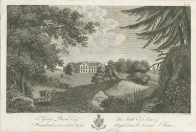 Hamstead Hall: gravering, nd [1762-1802] (trykk) av Stebbing Shaw