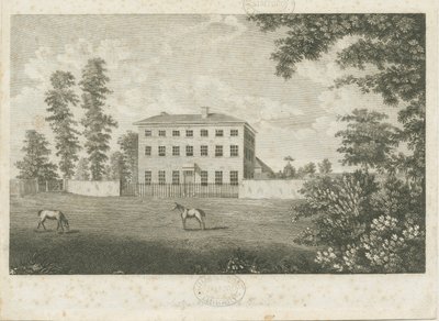 Lille Onn Hall: linjegravering, nd [1762-1802] av Stebbing Shaw