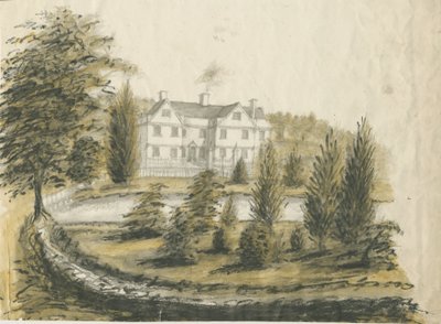Madeley - Old House: vannfargetegning, nd [1762-1802] av Stebbing Shaw