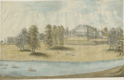 Patshull House: akvarellmaling, og [1790-tallet] av Stebbing Shaw