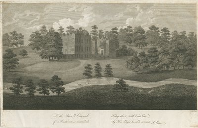 Prestwood Hall: gravering, nd [1762-1802] (trykk) av Stebbing Shaw
