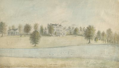 Shenstone - Little Aston Hall: vannfargemaleri, nd [1762-1802] av Stebbing Shaw