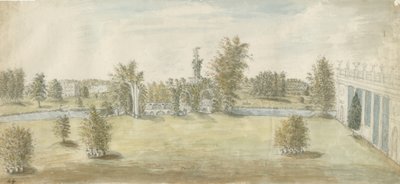 Shugborough - "Athensk" arkitektur: vannfargemaleri, nd [1762-1802] av Stebbing Shaw