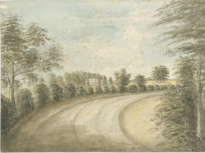 Statfold Hall: akvarellmaleri, nd [1762-1802] av Stebbing Shaw