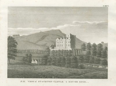 Stourton Castle og Kinver Edge: gravering, nd [1799] (trykk) av Stebbing Shaw