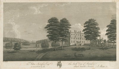 Swinfen Hall: gravering, nd [1762-1798] (trykk) av Stebbing Shaw