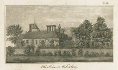 Wednesbury - Old House: gravering, nd [1762-1802] (trykk) av Stebbing Shaw