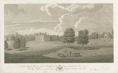 Weston-under-Lizard - Hall: gravering, nd [1762-1802] (trykk) av Stebbing Shaw