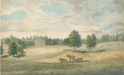 Weston-under-Lizard - Hall: vannfargemaleri, nd [1762-1802] av Stebbing Shaw