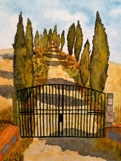 Toscana - Asciano av Steegs Art Karin