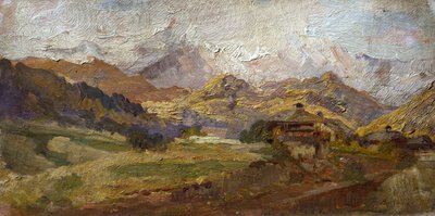 Mount Spluga, av Stefano Bersani (1872-1914) av Stefano Bersani