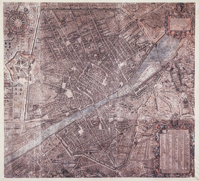 Kart over Firenze av Stefano Buonsignori