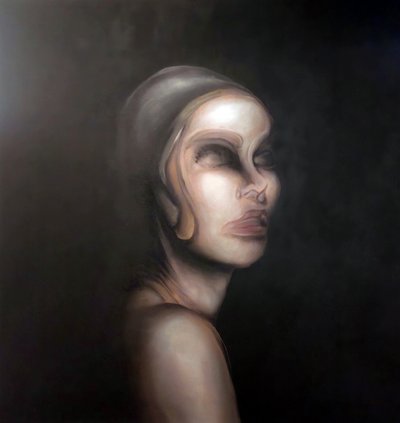 Surrealistisk kvinneportrett av Stefano Mazzolini