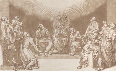 Den hellige ånds nedstigning, 1760-90. av Stefano Mulinari