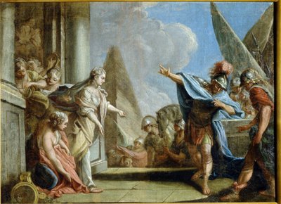 Allegori om erobringen av Chersonese Tauride (Krimhalvøya) (Allegori om erobringen av Taurid). Maleri av Stefano Torelli (1712-1784), olje på lerret, ca. 1785. Italiensk kunst av Stefano Torelli