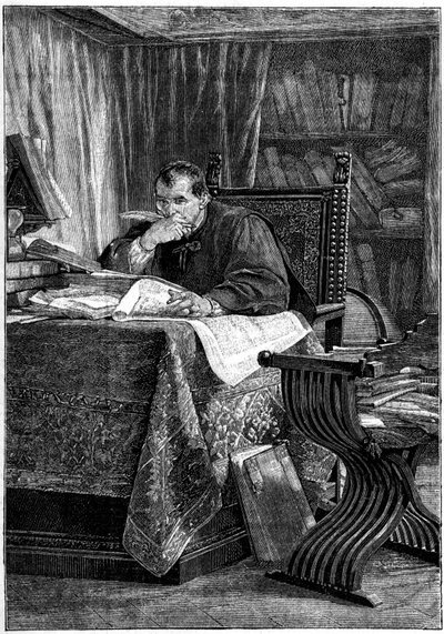 Portrett av Niccolo av Bernardo dei Machiavelli (Nicolas Machiavel av Stefano Ussi