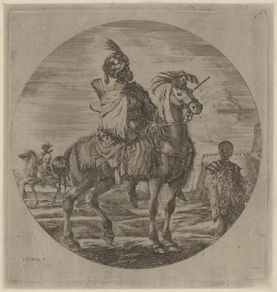 En svart rytter. av Stefano della Bella