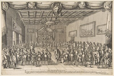 De hyggeliges bankett, 1627. av Stefano della Bella