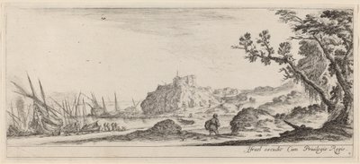 Båter på kysten, i eller før 1647. av Stefano della Bella