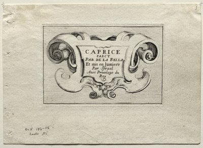 Caprices: Tittelside av Stefano della Bella