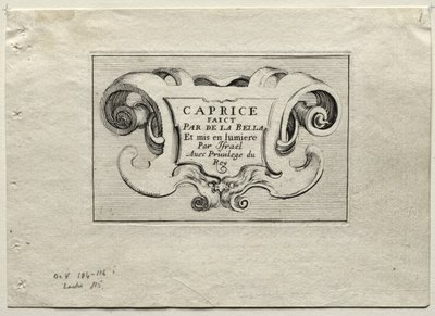 Caprices: Tittelside. av Stefano della Bella