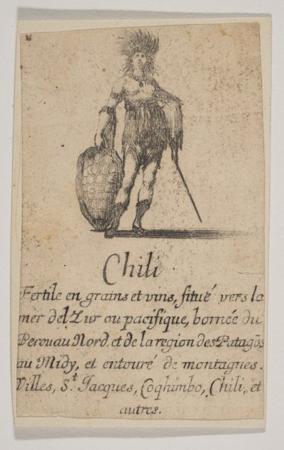 Chile, fra Game of Geography Game of Geography, 1644. av Stefano della Bella