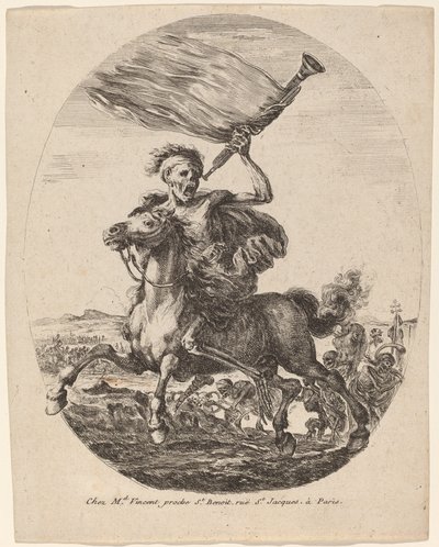 Døden på hesteryggen av Stefano della Bella