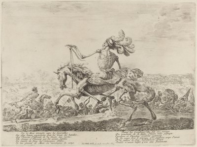 Døden på slagmarken av Stefano della Bella