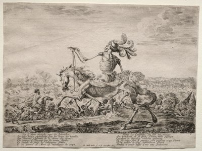 Døden på slagmarken av Stefano della Bella