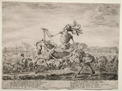 Døden på slagmarken, 1646-1647. av Stefano della Bella