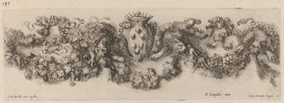 Festong med Medici-våpenskjold, sannsynligvis 1648. av Stefano della Bella