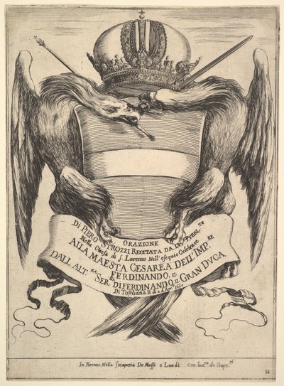 Frontispice for begravelsen til keiser Ferdinand II Esequie dellimperadore Ferdinando..., 1637. av Stefano della Bella