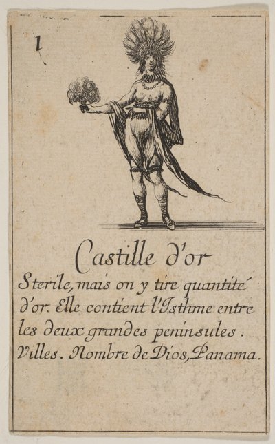 Gold Coast, fra 'Game of Geography' Game of Geography, 1644. av Stefano della Bella