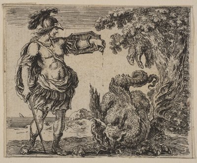 Jason, fra Game of Mythology Game of Mythology, 1644. av Stefano della Bella