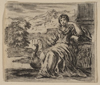 Juno, fra Game of Mythology Game of Mythology, 1644. av Stefano della Bella