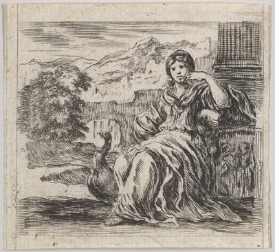 Juno, fra Game of Mythology Game of Mythology, 1644. av Stefano della Bella