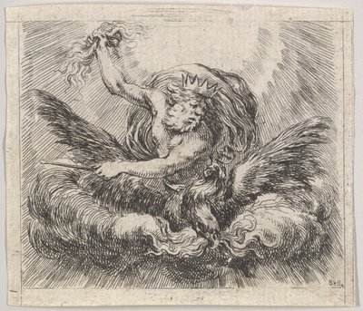 Jupiter, fra Game of Mythology Game of Mythology, 1644. av Stefano della Bella