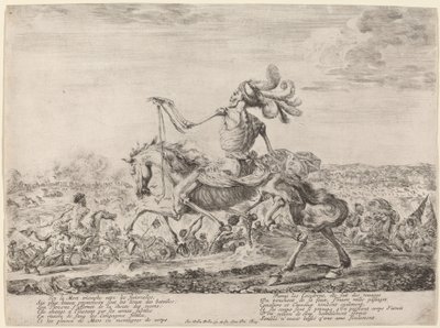 Døden på en slagmark, 1648. av Stefano della Bella