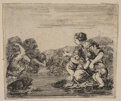 Latona, fra Game of Mythology Game of Mythology, 1644. av Stefano della Bella