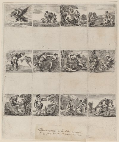 Mytologiske spillekort, 1644. av Stefano della Bella