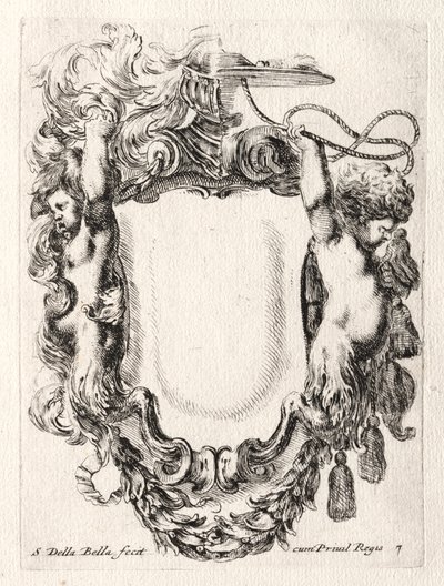 Ny modell for en kartusj, 1647. av Stefano della Bella