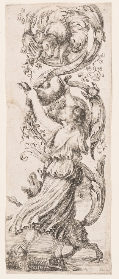 Ornamenter eller grotesker (grotesk ornament) av Stefano della Bella