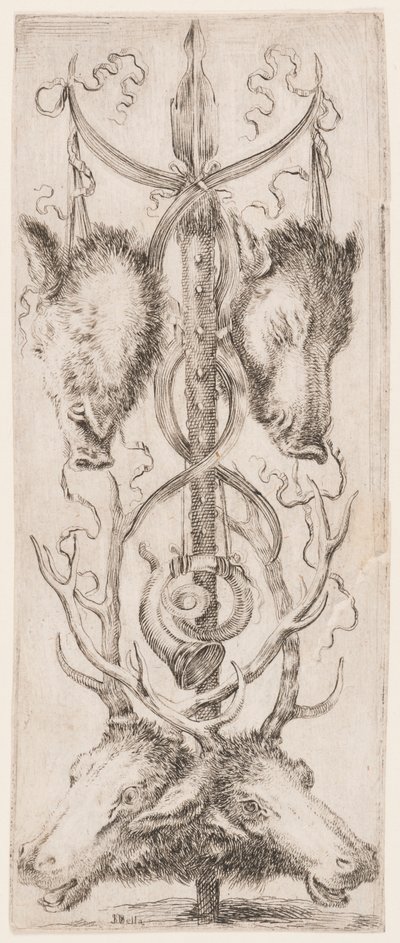 Ornamenter eller grotesker (grotesk ornament) av Stefano della Bella