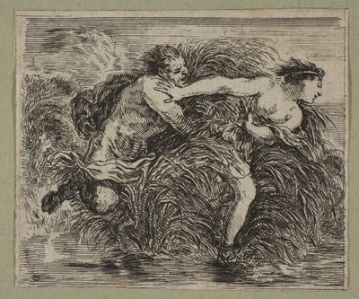 Pan og Syrinx, 1644 av Stefano della Bella