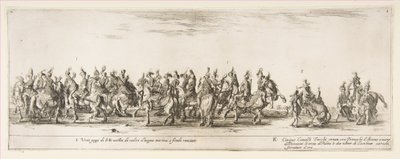 En del av inngangen til den polske legasjonen I og K, 1633. av Stefano della Bella