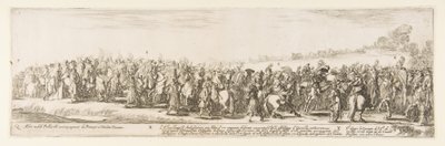 En del av inngangen til den polske legasjonen Q.X.Y., 1633. av Stefano della Bella