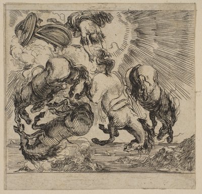 Phaeton, fra Game of Mythology Game of Mythology, 1644. av Stefano della Bella